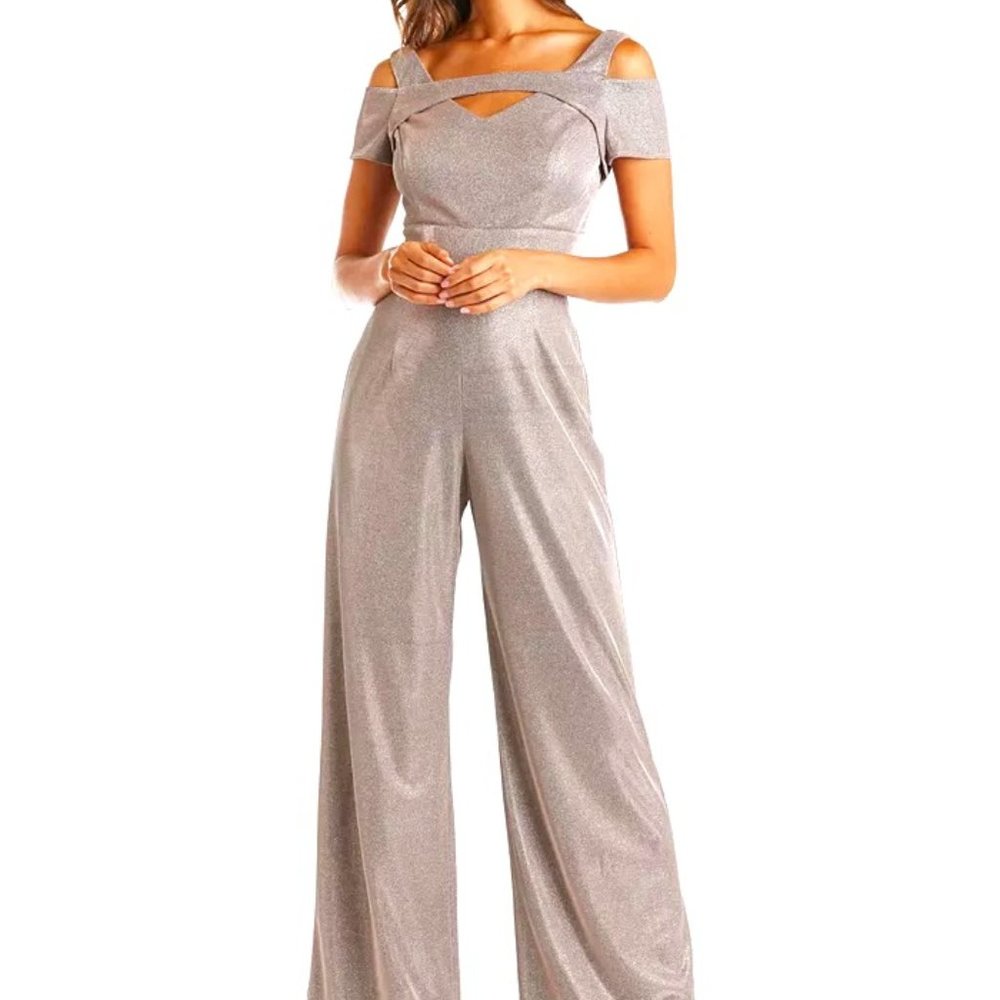 Shimmer jumpsuit - shine for New Year's Eve, Holiday and Wedding celebrations